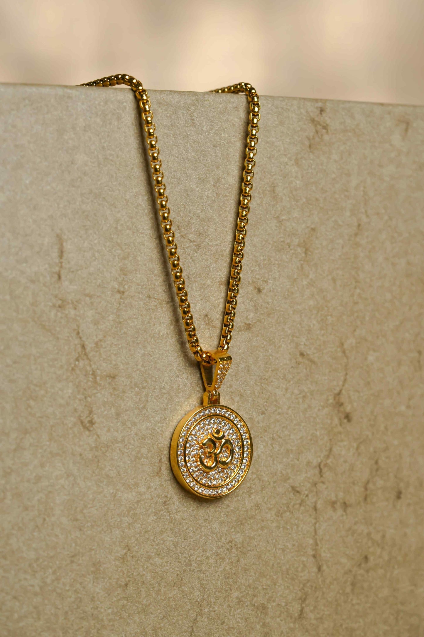 Om Pendant With Chain