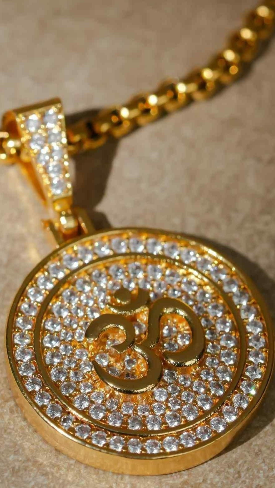 Om Pendant With Chain