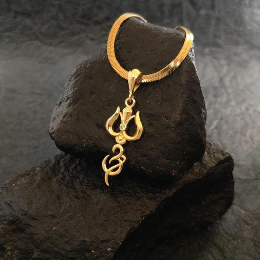 Trishul Pendant With Chain