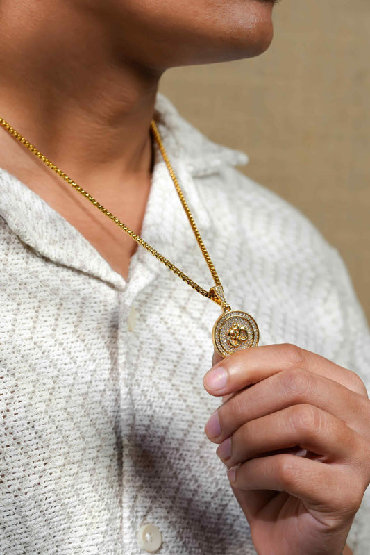 Om Pendant With Chain