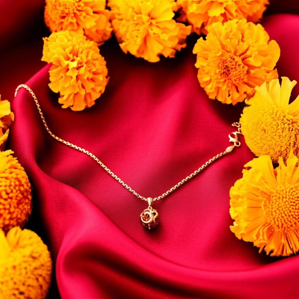 Om Rudraksha Pendant With Chain